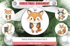 Ornament Pastel School Critters Product Image 1