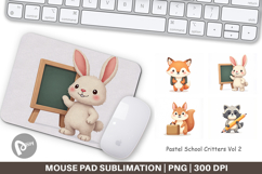 Mouse Pad Pastel School Critters Product Image 1