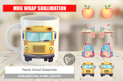 Mug Wrap Pastel School Essentials Product Image 1