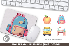 Mouse Pad Pastel School Essentials Product Image 1