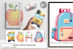 Digital Paper Pastel School Essentials Product Image 1