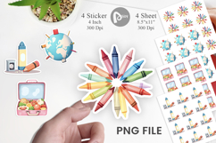 Pastel School Essentials Sticker Product Image 1