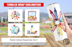Tumbler Pastel School Essentials Product Image 1