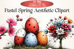 Pastel Spring Aesthetic Clipart Product Image 1