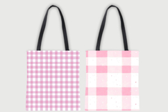 Pastel Strawberry Pink Gingham Digital Paper Pack Product Image 5