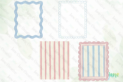Pastel Summer Preppy Hand-Drawn Frame Product Image 1