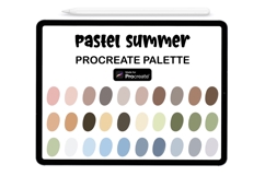 Pastel Summer Procreate Palette - Procreate Color Palette