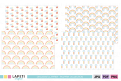 pastel kids scrapbooking papers set