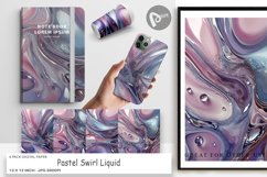 Digital Paper Pastel Swirl Liquid Product Image 1