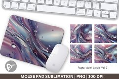 Mouse Pad Pastel Swirl Liquid Product Image 1