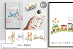 Digital Paper Pastel Toyland Product Image 1
