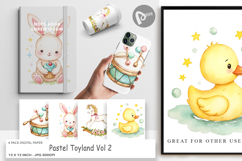 Digital Paper Pastel Toyland Product Image 1