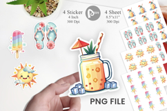 Pastel Tropical Summer Sticker Product Image 1