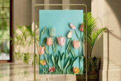 Pastel Tulip Flower Digital Paper Bundle Product Image 4