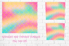 Mermaid scales tumbler sublimation wrap 20 Oz Product Image 3