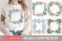Pastel Vintage Frame Clipart Product Image 1