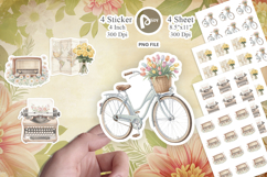 Pastel Vintage Travel Gear Sticker Product Image 1