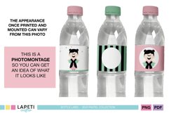 pastel water bottle tags