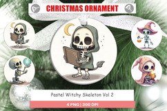 Ornament Pastel Witch Skeleton Product Image 1