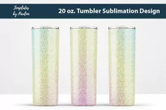 Pastel Yellow Seamless 20 oz Skinny Tumbler Sublimation Design