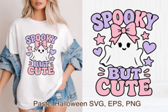 Pastel Halloween Ghost SVG Design | Halloween SVG Product Image 1