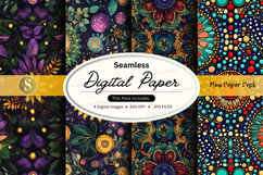 Seamless digital paper - floral pattern pack Product Image 1