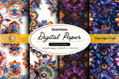 Seamless digital paper - floral pattern pack Product Image 1