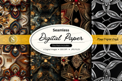 Seamless digital paper pack - ornate patterns Product Image 1
