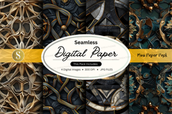 Steampunk digital paper pack Product Image 1