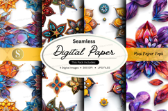 Seamless digital paper - mosaic pattern pack Product Image 1