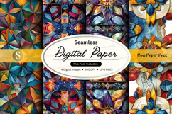 Seamless digital paper pack - mosaic pattern Product Image 1