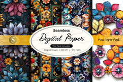 Seamless digital paper - floral pattern pack Product Image 1