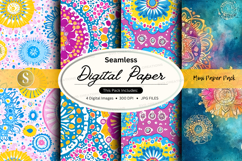 Seamless digital paper pack - mandala patterns Product Image 1