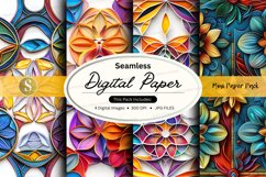 Seamless digital paper mockup pack Product Image 1