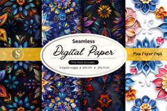 Seamless floral digital paper pack Product Image 1