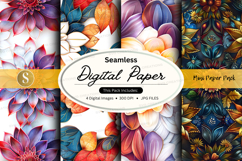 Seamless digital paper - floral pattern pack Product Image 1