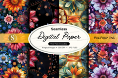 Seamless digital paper - floral pattern pack Product Image 1