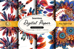 Seamless floral digital paper pack Product Image 1