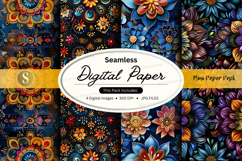 Seamless floral digital paper pack Product Image 1