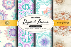 Seamless digital paper - floral pattern pack Product Image 1