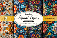 Seamless floral digital paper pack Product Image 1