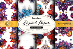Seamless digital paper mini paper pack Product Image 1