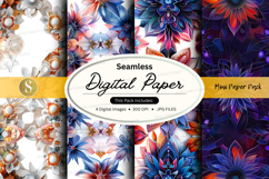 Seamless digital paper - floral pattern pack Product Image 1