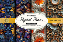 Seamless digital paper mockup pack Product Image 1
