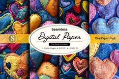 Seamless digital paper - heart pattern Product Image 1