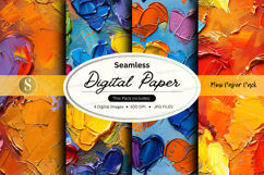 Seamless digital paper pack - textured paint Product Image 1