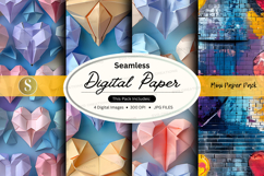 Seamless digital paper mockup pack Product Image 1