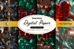 Seamless digital paper - christmas ornaments Product Image 1