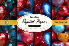 Seamless digital paper - heart pattern pack Product Image 1