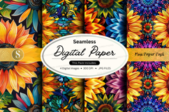 Seamless digital paper - floral pattern pack Product Image 1